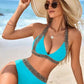🔥Last Day Promotion 50% OFF🔥Sexy V-neck Women's Holiday Swimsuit With Wavy Pattern