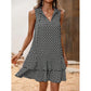 📢📢40% OFF !! ⏰Women’s Geometric Print Bow Dress – Stylish, Elegant & Effortlessly Chic ✨👗