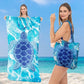 2-in-1 Convertible Beach Towel & Drawstring Backpack