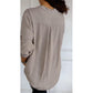 Cotton V-neck Sequin Mid-sleeve Casual Top (Buy 2 Free Shipping)