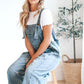 💖LAST DAY SALE 50% OFF💖Women's Cute Casual Button Jumpsuit Ripped Denim Overalls