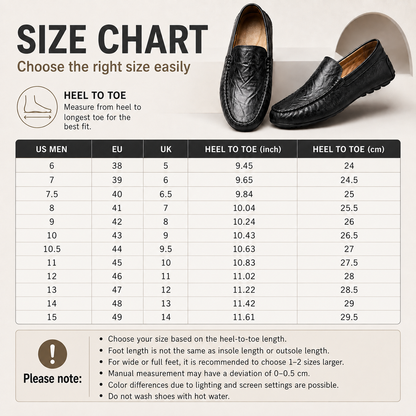 ❄️Summerfresh 60% OFF!👞Men's Leather Loafers – Comfortable Slip-ons with Classic Look for Work, Driving and Daily Use: