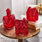 Illuminated Mercury Glass Village