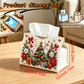 🎄Beaded Christmas Tissue Box Cover – Santa, Snowman & Reindeer Designs