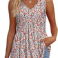 🔥 Last Day Special Price :￡12.99!!👚Women's Print Flowy Sleeveless V Neck Peplum Tank Tops