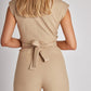 ✨Belted Wide-Leg Jumpsuit – Sleeveless Elegant Office Style