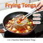 🍳 LIMITED-TIME BOGO 🍃 2-in-1 Stainless Steel Strainer Clamp — Fine Mesh Filter & Tong, Oil Drain