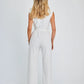 ✨Belted Wide-Leg Jumpsuit – Sleeveless Elegant Office Style