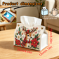 🎄Beaded Christmas Tissue Box Cover – Santa, Snowman & Reindeer Designs