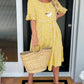 🎁2026 Big Sale 50% OFF🎁Round Neck Polka Dot Print Midi Dress