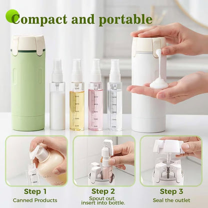 4-in-1 Refillable Travel Dispenser Bottles