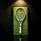 Tennis Racket Display Frame – Premium Tournament Wall Art（80*40cm）