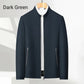 👑Essential Business Suit👑 Men's Standing Collar Zipper Casual Jacket+Credit card case