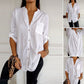 Cotton V-neck Sequin Mid-sleeve Casual Top (Buy 2 Free Shipping)