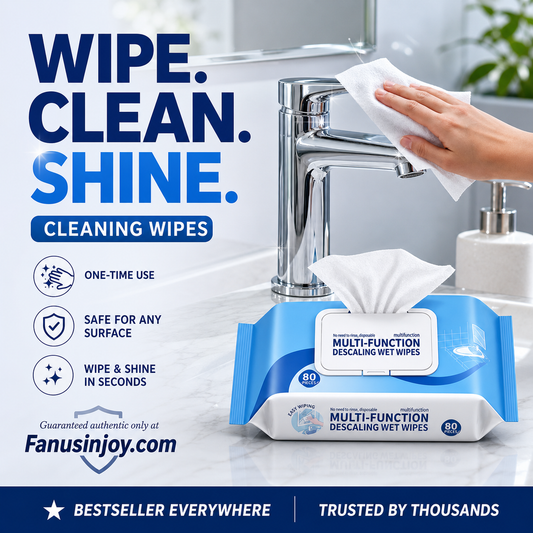 🔥Amazing Offer Buy 3 Get 2 Free！💦Wipe clean instantly, cleans everything！✨️Multi-function Bathroom Descaling Cleaning Wipes
