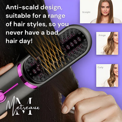 Wireless Ceramic Heating Hair Straightening Comb
