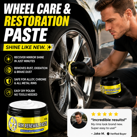 🏆 Last Day Special Price!🎁All-in-One Wheel Care & Restoration Paste
