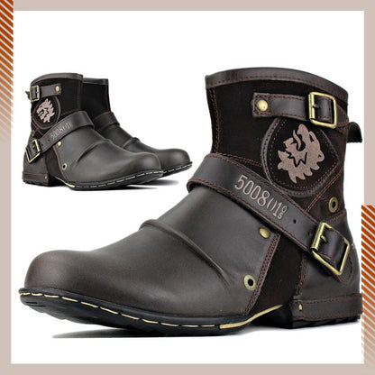 【Free Shipping】-Men's Western Cowboy Style Leather Boots