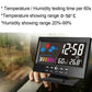 🔥Last Day Sale 49%🔥Digital LED Temperature Humidity Monitor Weather Forecast LED Table Alarm Clock