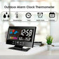 🔥Last Day Sale 49%🔥Digital LED Temperature Humidity Monitor Weather Forecast LED Table Alarm Clock