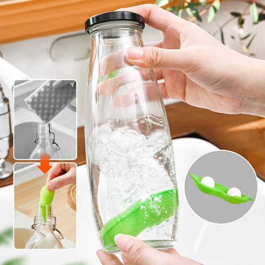 Pea-Shaped Bottle Cleaning Sponge