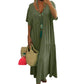 ⏳Time-Limited Special⏰Women's Casual Long Dress – V-Neck, Loose, Flowy 🌾