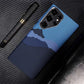 Ultra Slim Carbon Fibre & Metal Button Case Cover for Samsung S Series