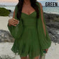 🦋Elegant lantern sleeves, V-neck off shoulder design, showcasing feminine charm✈️ free shipping