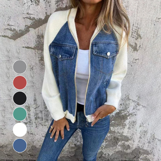 💥32%OFF💥Women's Creative Denim Splicing Jacket