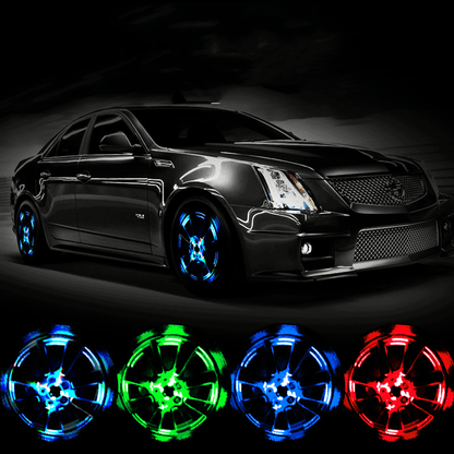 ❄️Summerfresh 50% OFF!🚗Motion-Activated LED Tyre Valve Lights – Decorative Wheel Glow for Bikes & Vehicles