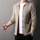 🔥Men's Lapel Knitted Long Sleeve Coat