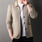🔥Men's Lapel Knitted Long Sleeve Coat