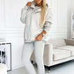 2024 Women's 3 Piece Set Hooded Sweater Slim Vest and Pants Daily Sports