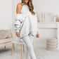 2024 Women's 3 Piece Set Hooded Sweater Slim Vest and Pants Daily Sports