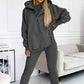 2024 Women's 3 Piece Set Hooded Sweater Slim Vest and Pants Daily Sports