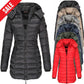 🔥Winter women's mid-length padded jacket warm hooded jacket