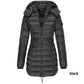 🔥Winter women's mid-length padded jacket warm hooded jacket