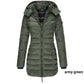 🔥Winter women's mid-length padded jacket warm hooded jacket