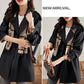 2024 Early Autumn✨Slim Mid-Length Trench Coat with Lapel for Women