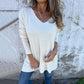 omen's Cozy Knit Long Sleeve Tunic Top with Side Slits