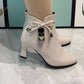 🔥HOT SALE 49% - Fashion pointed ankle boots with bow