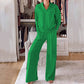 Women's casual fashion set (top + trousers)