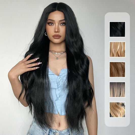 💘Valentine's Special: 50% Off!💇Gorgeous Fluffy Long Curly Wig – Natural, Comfortable & Adjustable!