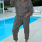 🍁Autumn New Releases🍁Women's Two-Piece Solid Color Hooded Sweatshirt Set