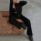 Women's Two-Piece Relaxed Fit Set - Zippered Jacket and Wide-Leg Pants【Free shipping】
