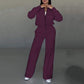 Women's Two-Piece Relaxed Fit Set - Zippered Jacket and Wide-Leg Pants【Free shipping】