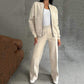 Women's Two-Piece Relaxed Fit Set - Zippered Jacket and Wide-Leg Pants【Free shipping】