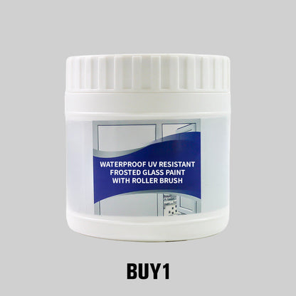 Waterproof UV Resistant Frosted Glass Paint with Roller Brush