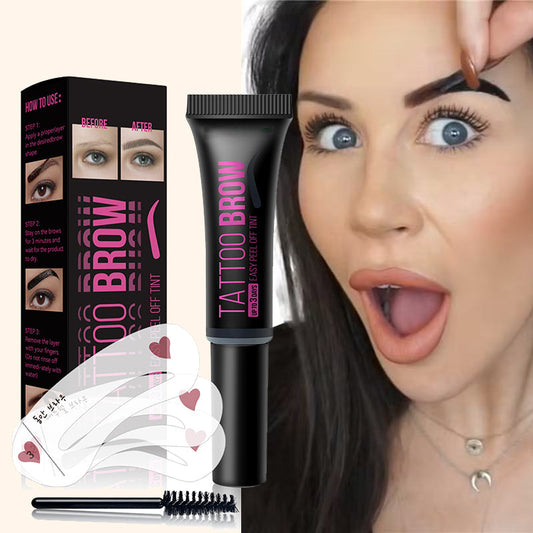 Waterproof, long-lasting, peelable eyebrow color