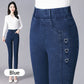 Women's Elastic High-Waisted Slim Fit Jeans